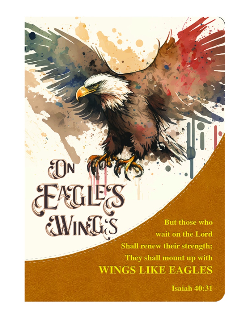 Journal On Eagles Wings Green Two Tone (08/25)