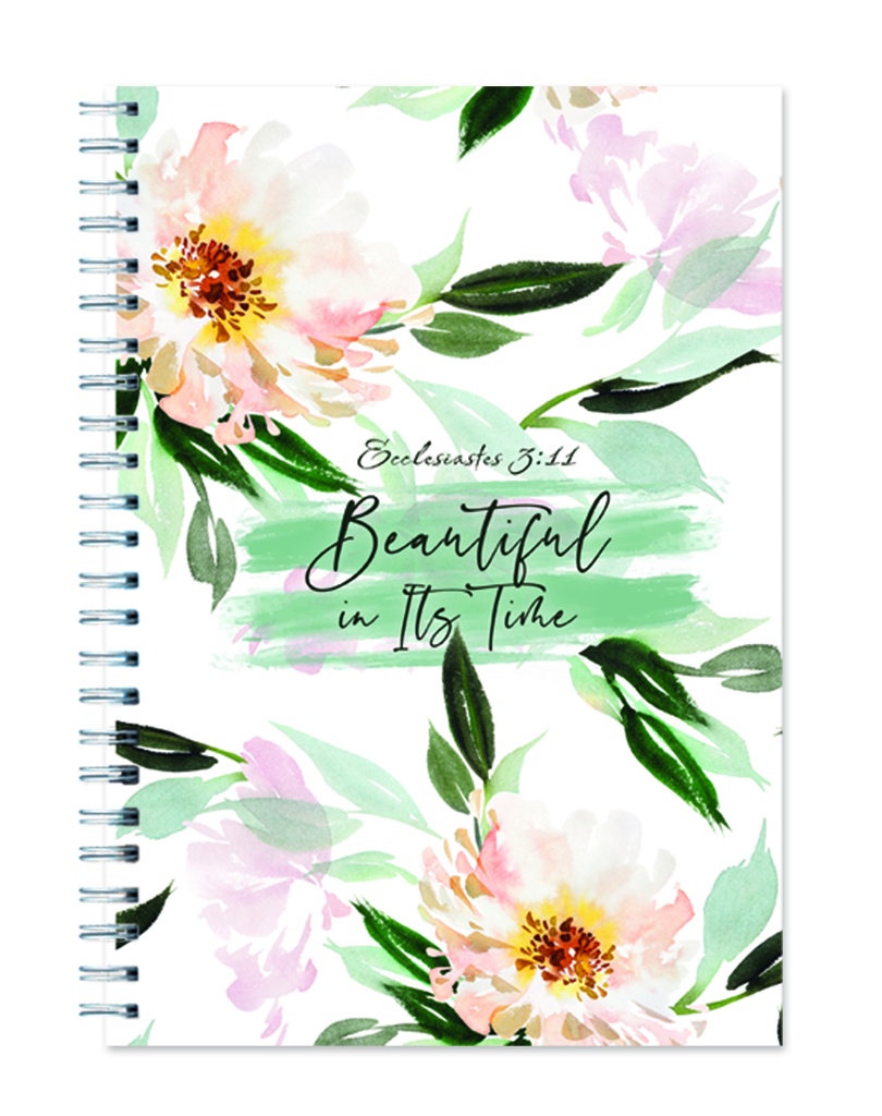 Journal Beautiful In It's Time Wire-O-Hardcover (08/25)