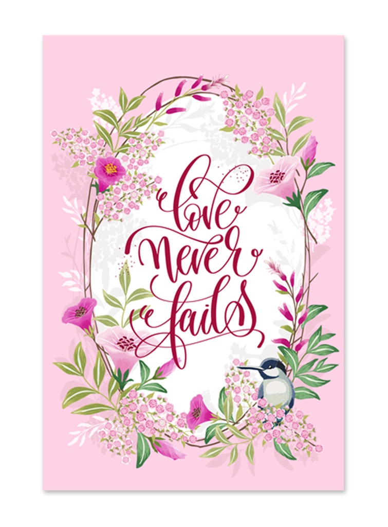 Notebook Pad Love Never Fails (08/25)