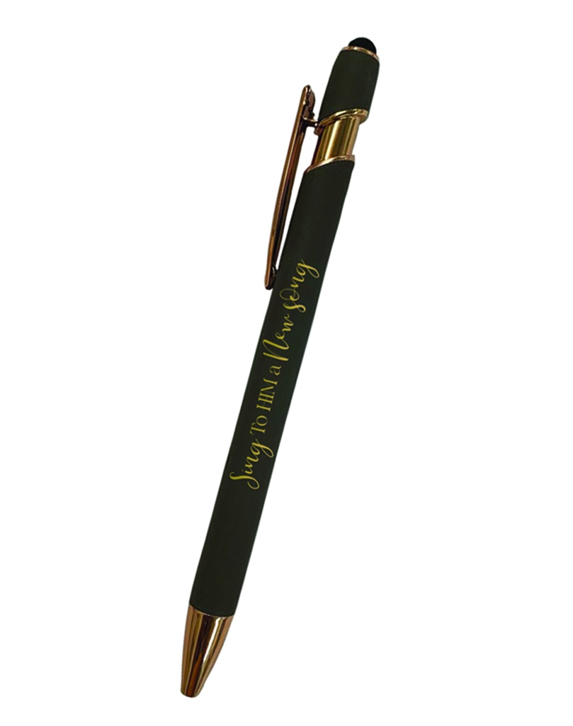 Gift Pen Sing To Him A New Song Grey With Refill & Gift Box 