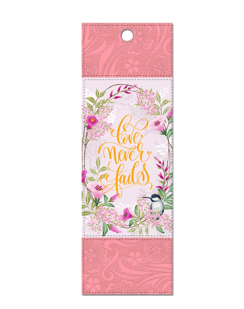BMK Love Never Fails Peach Floral Luxleather (08/25)