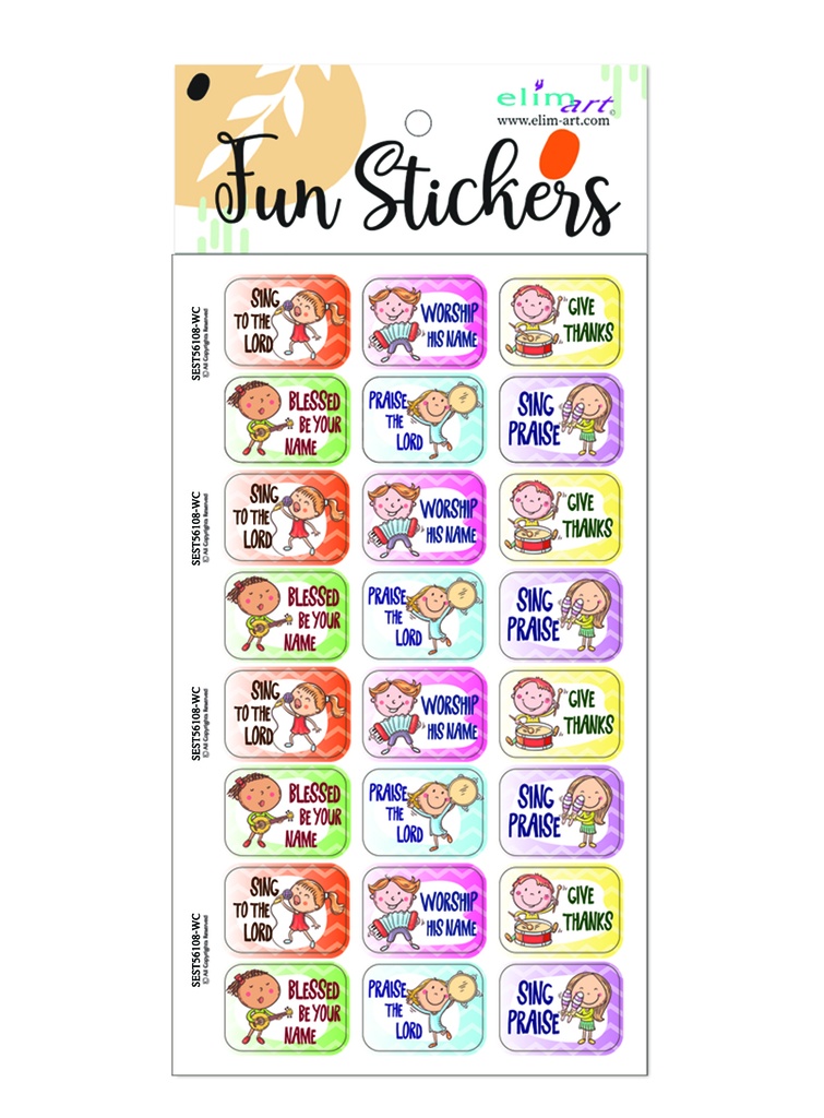 Fun Stickers Sing Praise 