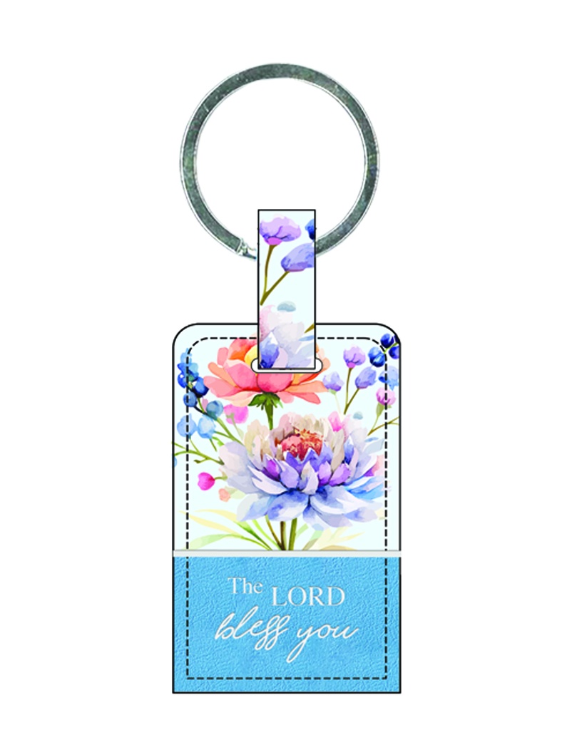 Keyring Lord Bless You Blue Luxleather (08/25)