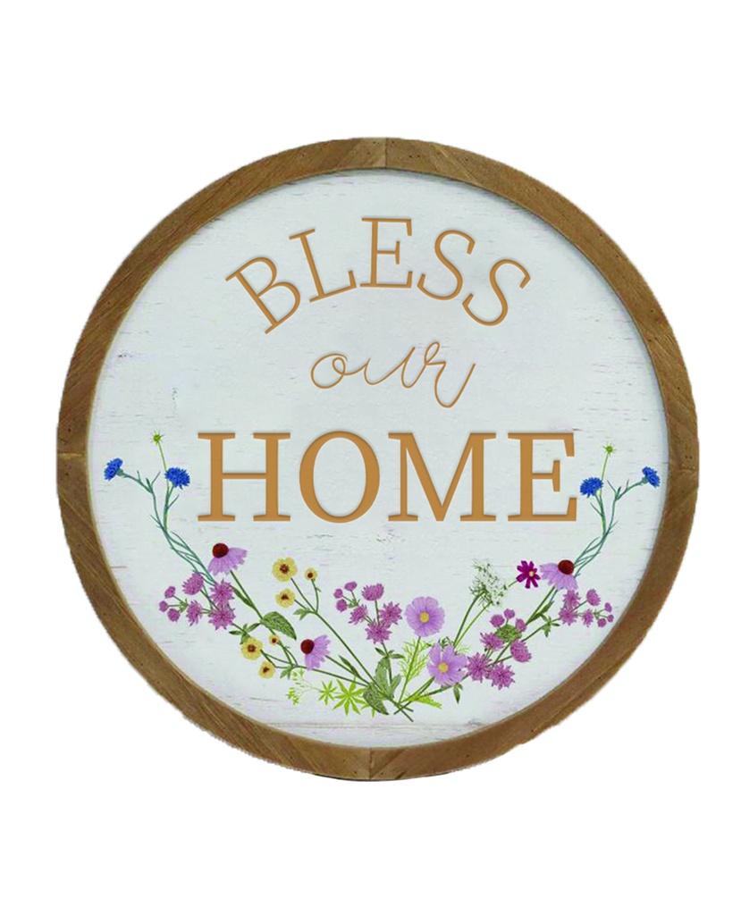 Home Décor Bless Our Home Round (08/25)
