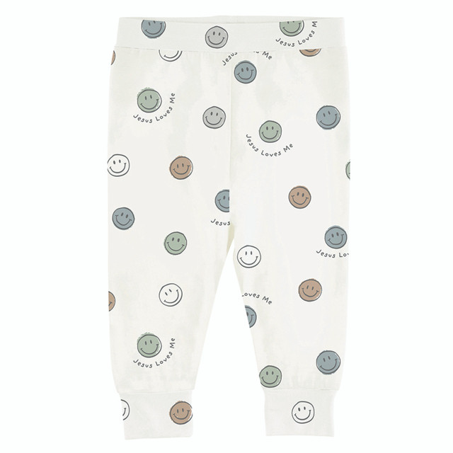 Pajama Set Jesus Loves Me Blue 6-12Mths Bamboo (05/25)