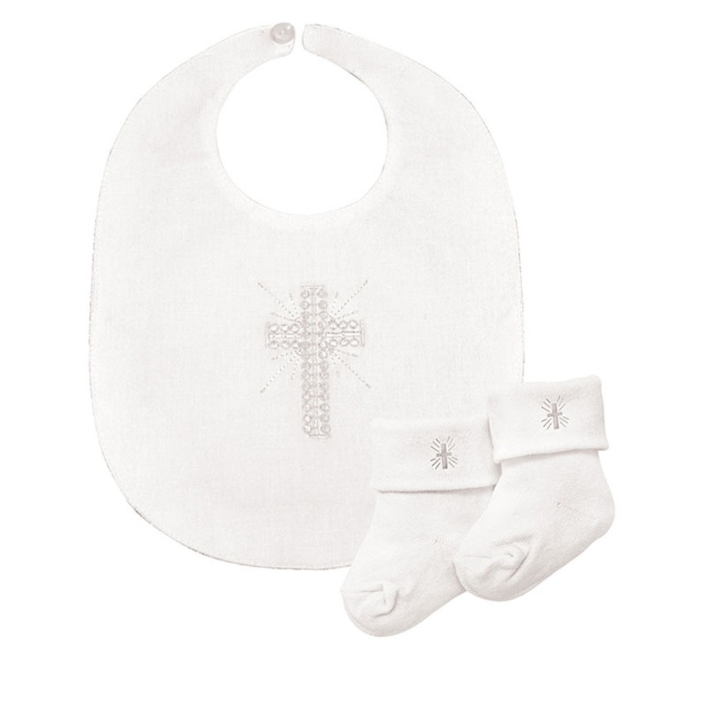 Cross Bib & Sock Set White Cross (05/25)