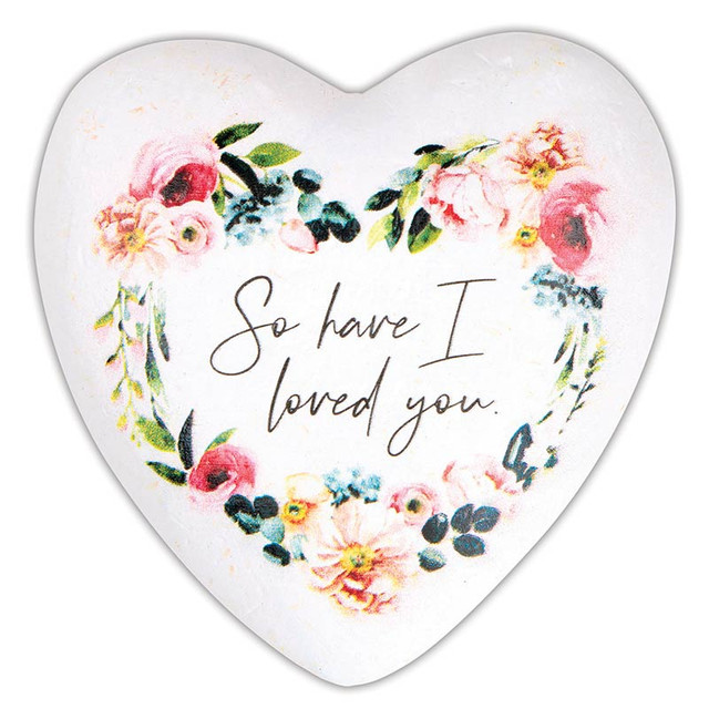 Handheld Heart So Have I Loved You Pink Floral (05/25)