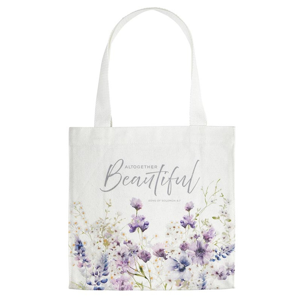 Canvas Tote Altogether Beautiful Purple Floral (05/25)
