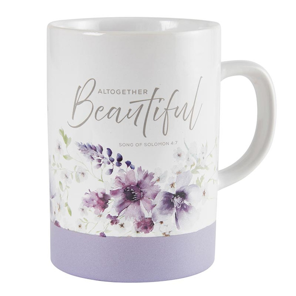Signature Mug Altogether Beautiful Purple Floral