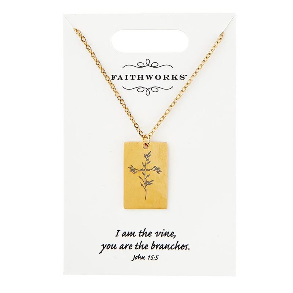 Necklace Cutout Cross Gold Plated (05/25)