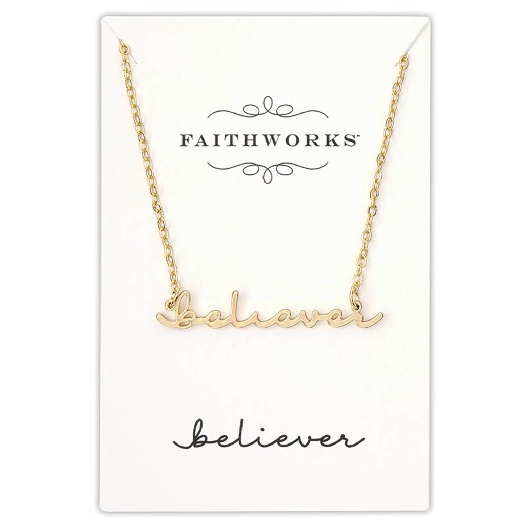 Necklace Believer Gold Plated (05/25)