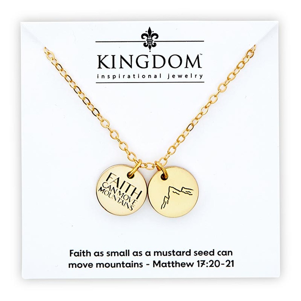 Necklace Double Coin Mountain Gold Plated (05/25)