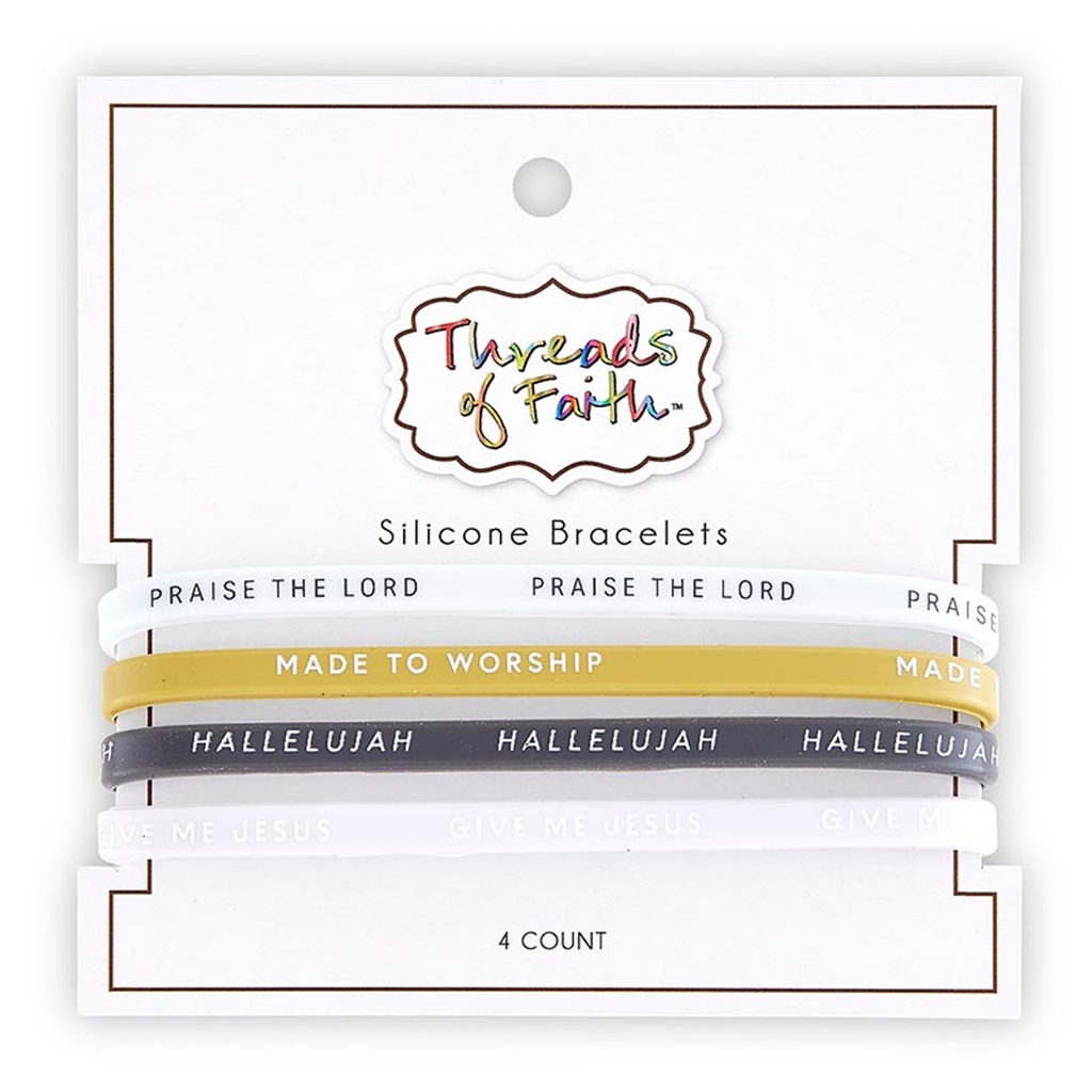 Bracelet Silicone Praise The Lord 4Pack (05/25)