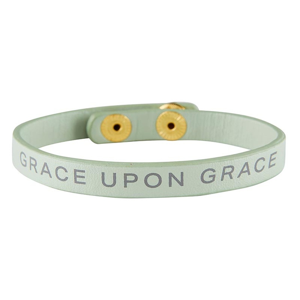 Snap Bracelet Grace Upon Grace Teal Vegan Leather (05/25)
