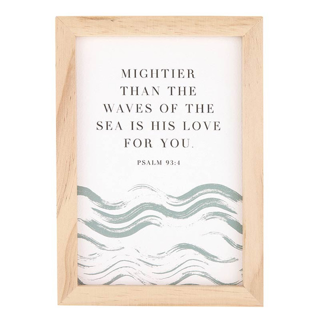 Framed Art Mightier Than The Waves Wood (05/25)