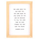Framed Art The Lord Bless You Wood (05/25)