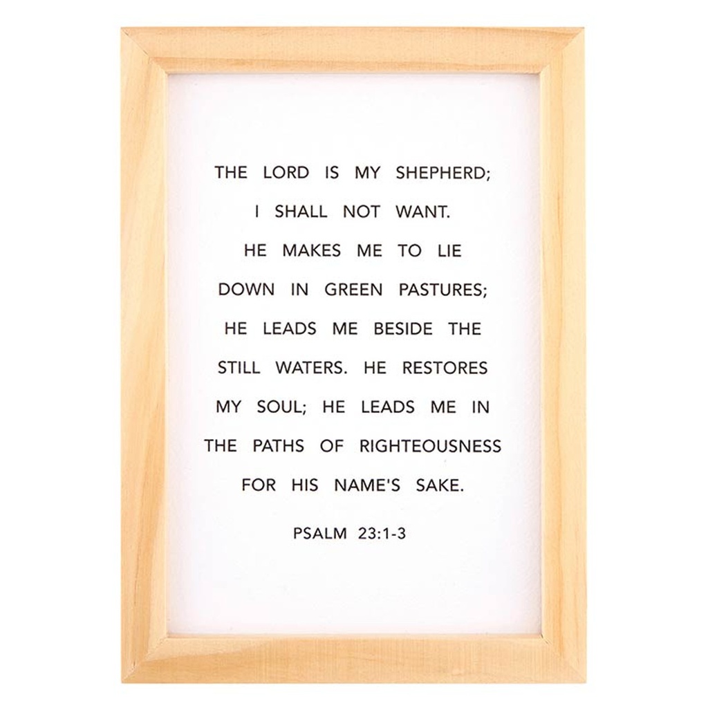 Framed Art The Lord Is My Shepherd Wood (05/25)