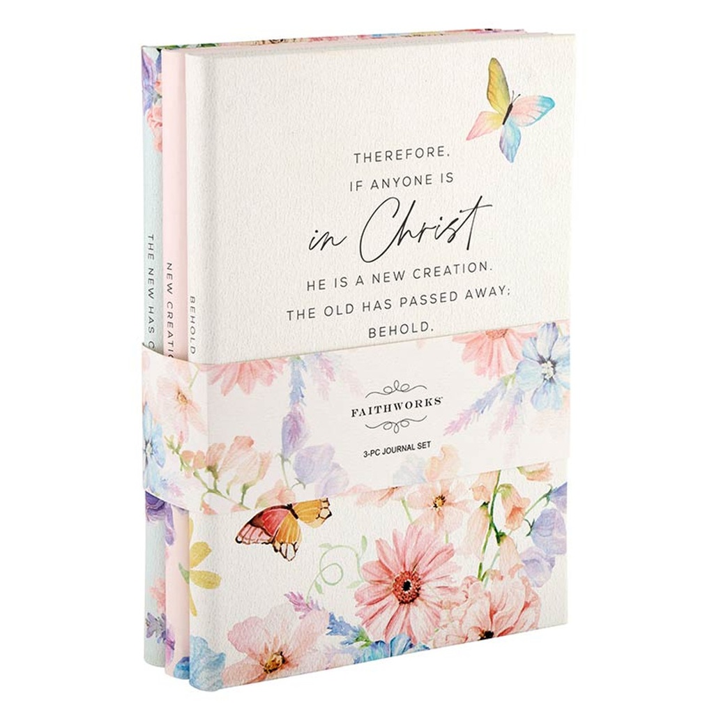 Journal Set New Creation Floral 3Pc (05/25)