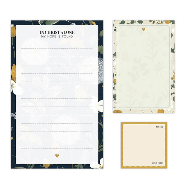 Notepad Set In Christ Alone 3Pc (05/25)