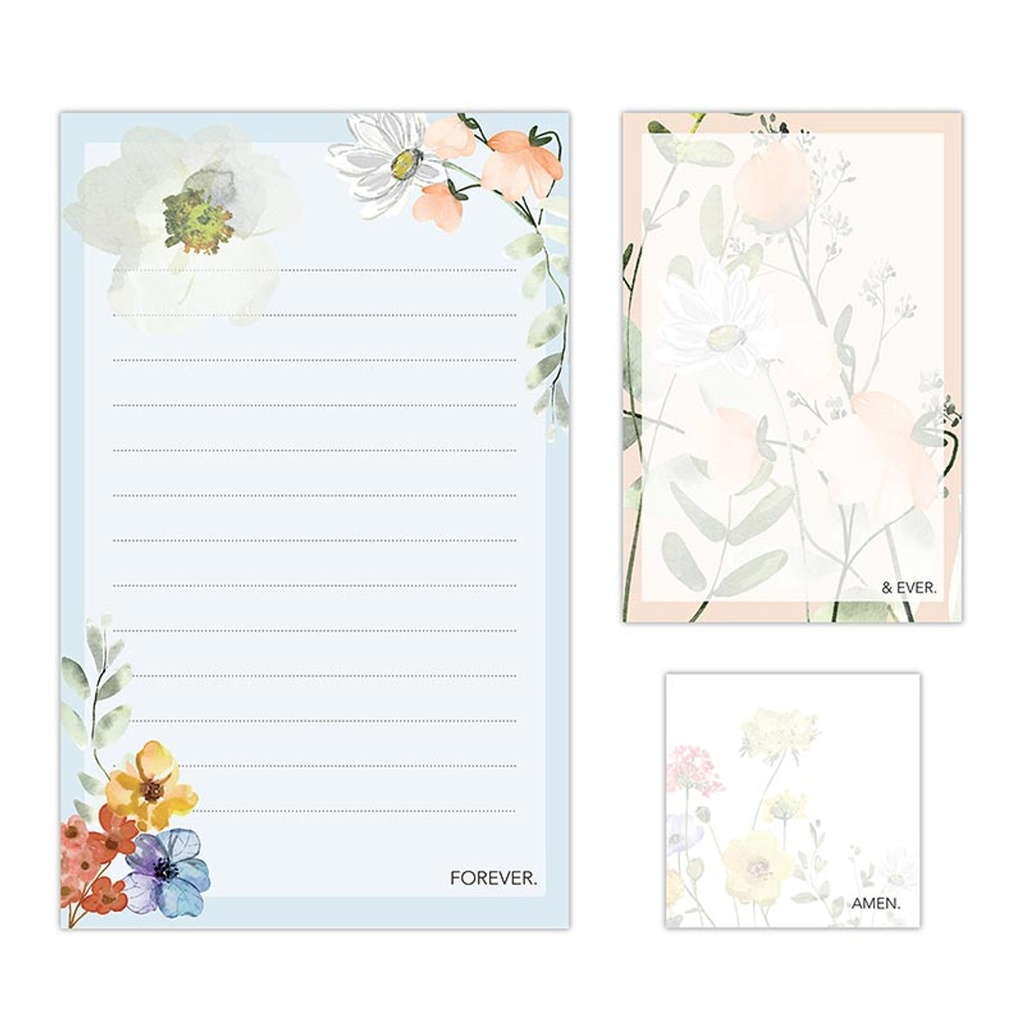 Notepad Set Forever & Ever Amen 3Pc