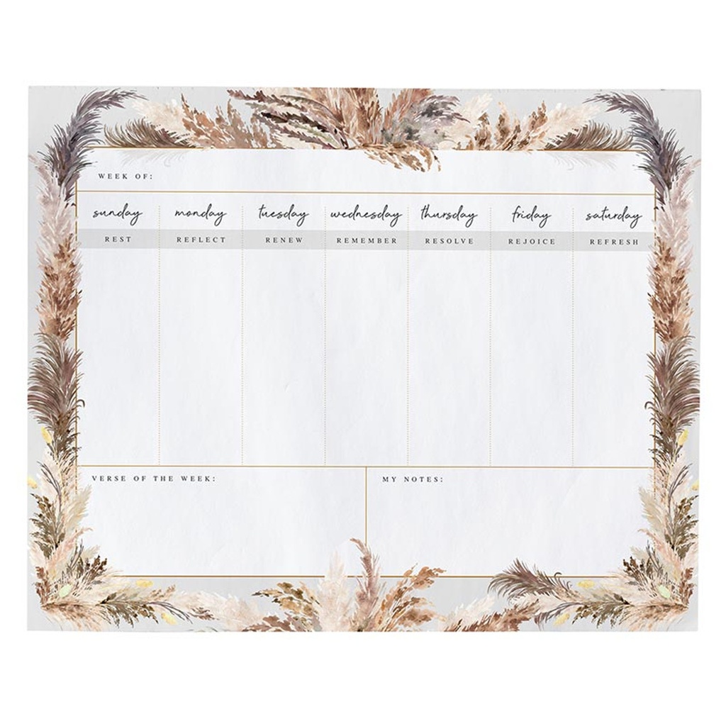 Weekly Desk Planner Fully Known Fully Loved Brown (05/25)