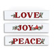 Stick Sign Set Peace Joy Love 3Pc 