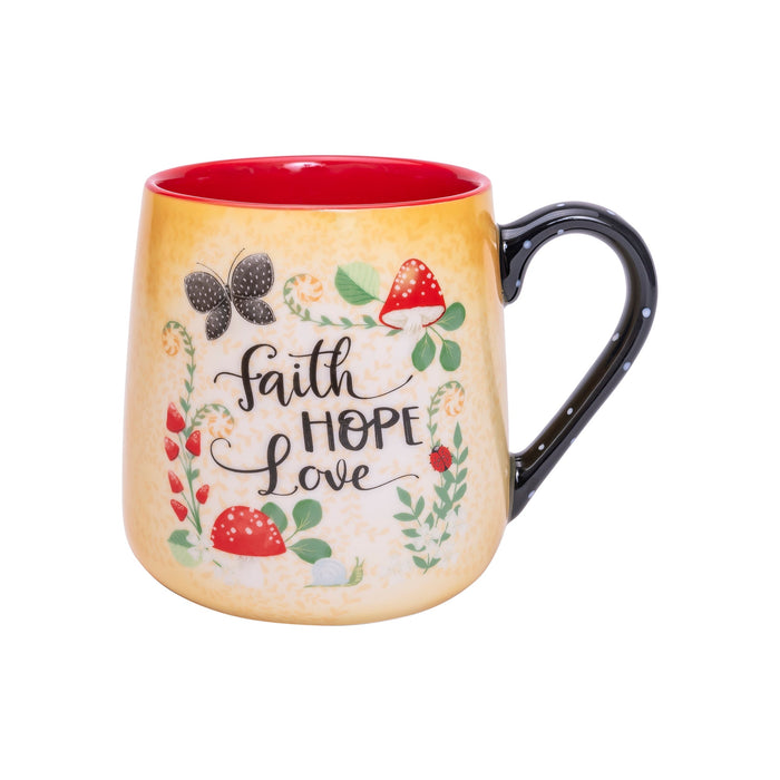 Mug Faith Hope Love Merry Mushroom (05/25)