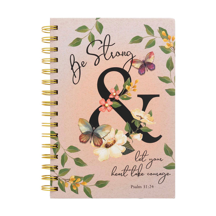 Guided Journal Be Strong & Take Courage Wirebound 