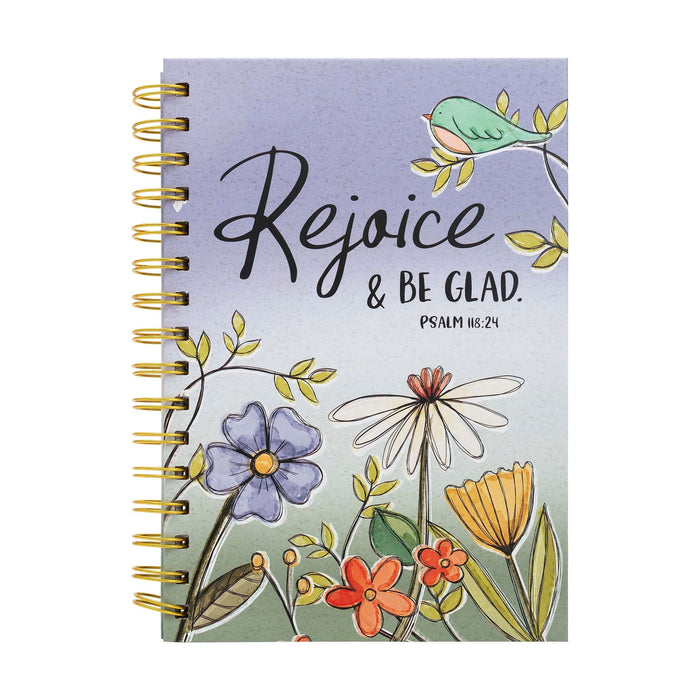 Guided Journal Rejoice & Be Glad Flowers Wirebound (05/25)