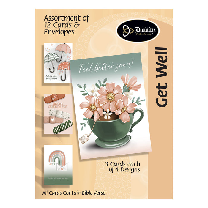 GC: Boxed Get Well Flowers & Rainbows 