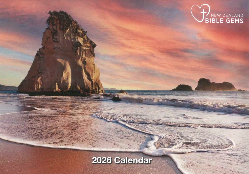 2026 Calendar Bible Gems NZ Scenery 