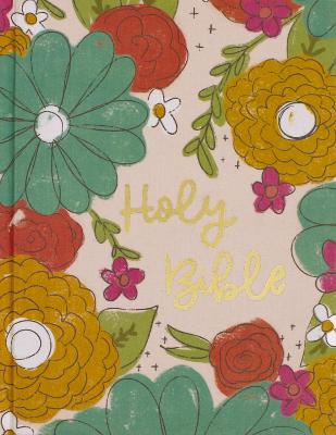 NIV Artisan Collection Bible Cloth over Board Multi-Color/Floral Red Letter Comfort Print 