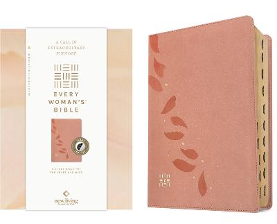 NLT Every Woman’s Bible, Filament Enabled (LeatherLike, Pink Petals, Indexed, Red Letter) (09/25)