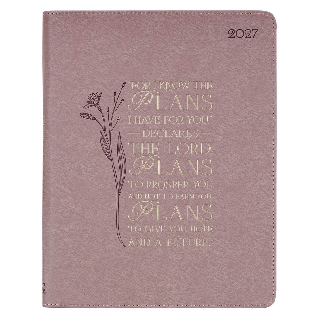 2027 18 Month Planner I Know The Plane Pink Zip 