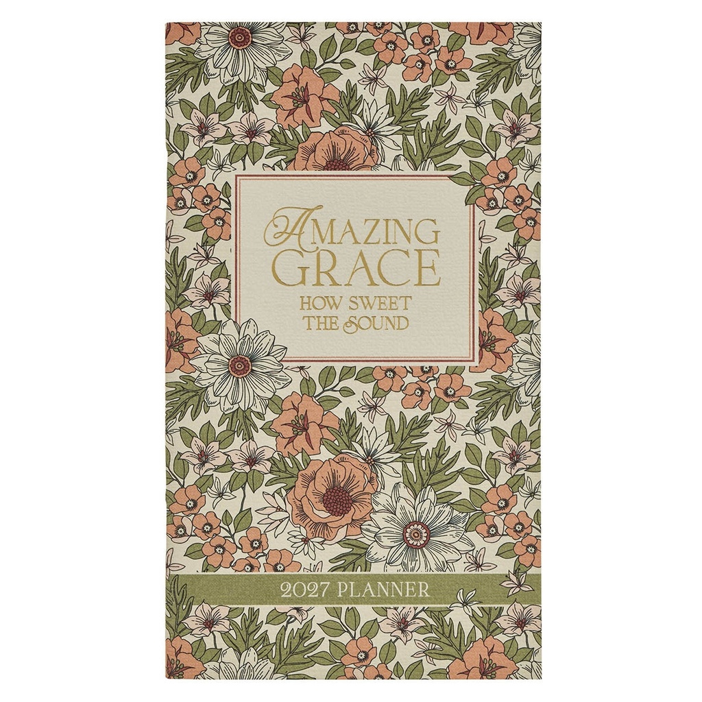 2027 Small 24 Month Daily Planner Amazing Grace