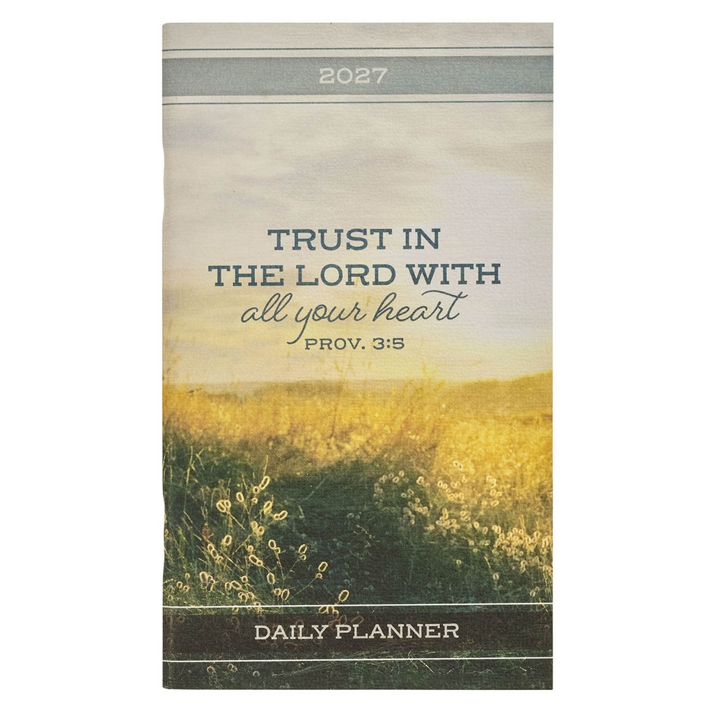 2027 Small 24 Month Daily Planner Trust In The Lord 