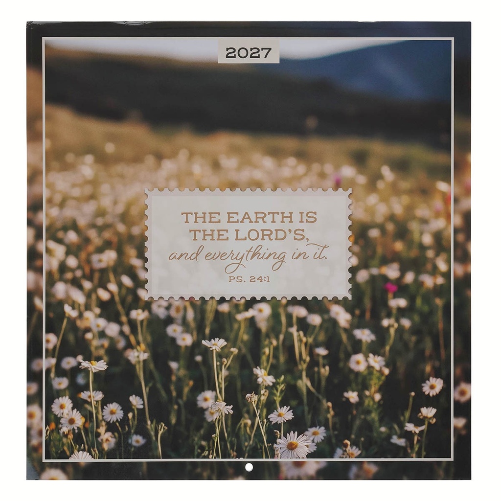 2027 Wall Calendar The Earth Is The Lord's 