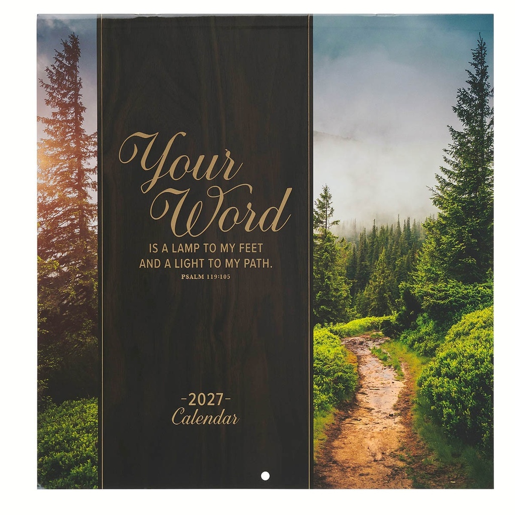 2027 Wall Calendar Your Word Is A Lamp To My Feet 