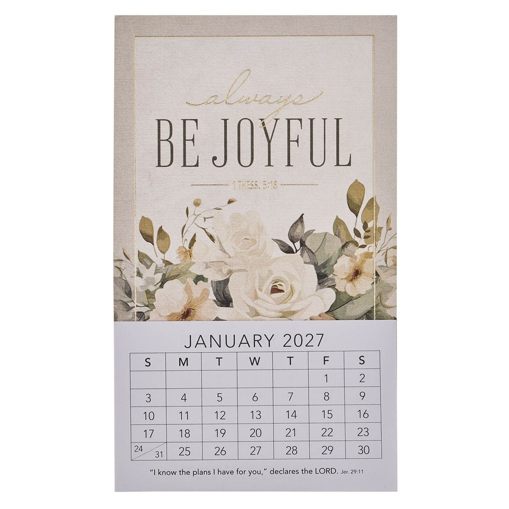 2027 Mini Magnetic Calendar Always Be Joyful