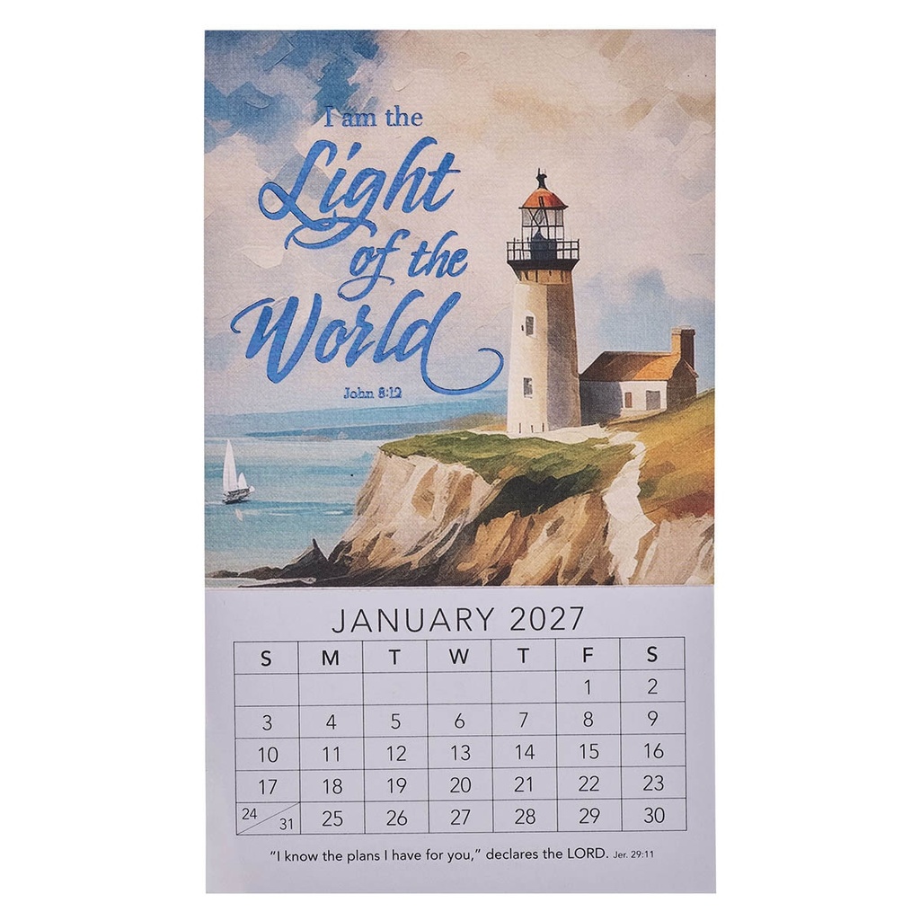 2027 Mini Magnetic Calendar Light Of The World
