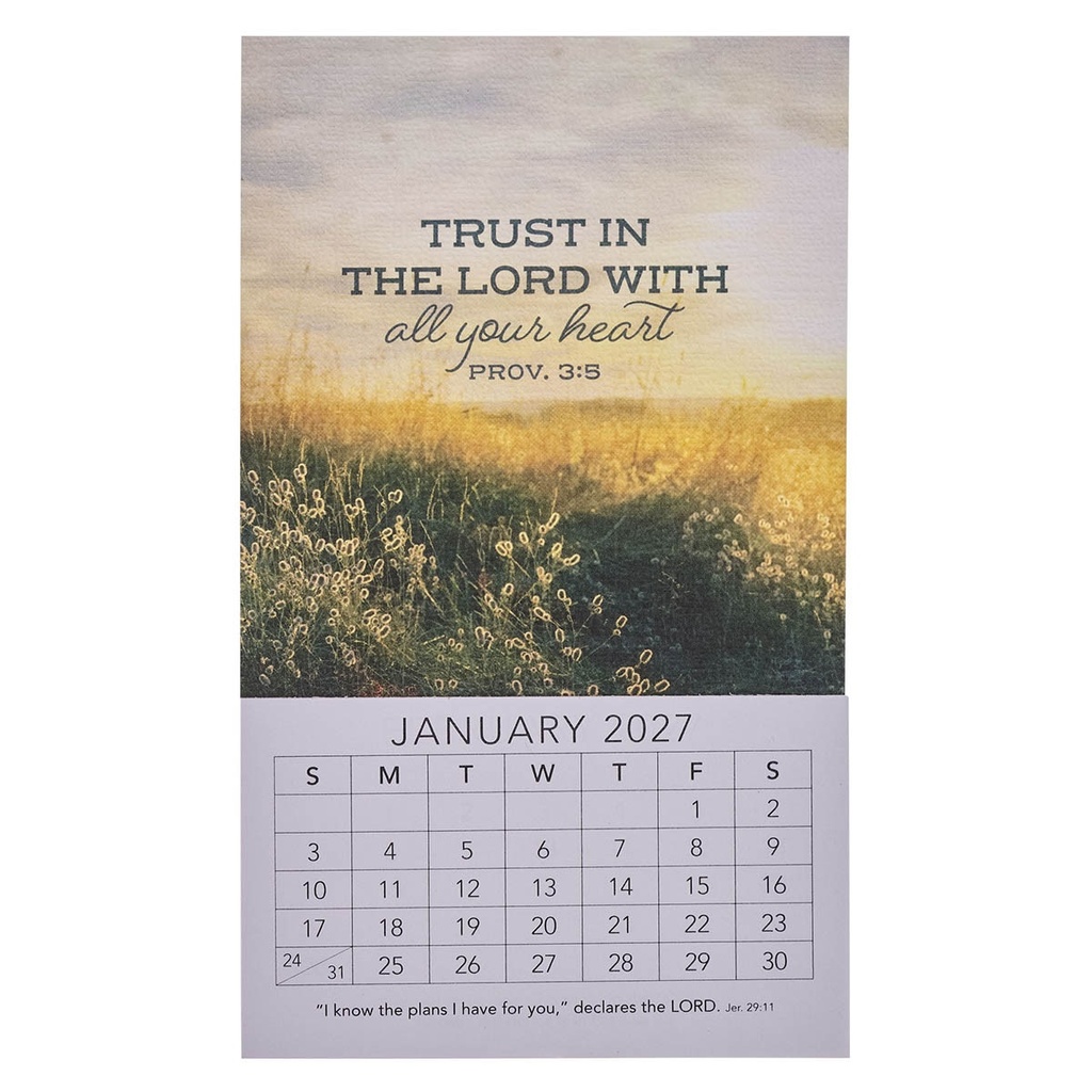 2027 Mini Magnetic Calendar Trust In The Lord 