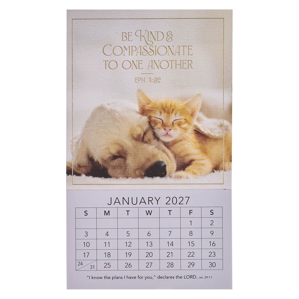 2027 Mini Magnetic Calendar Be Kind & Compassionate 