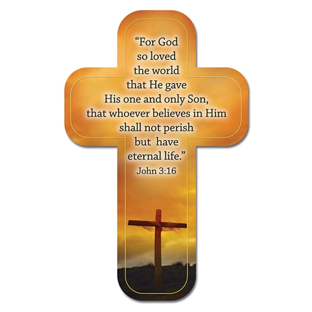 BMK John 3:16 Cross Bookmark SINGLE