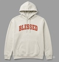 Hoodie Blessed White Large 