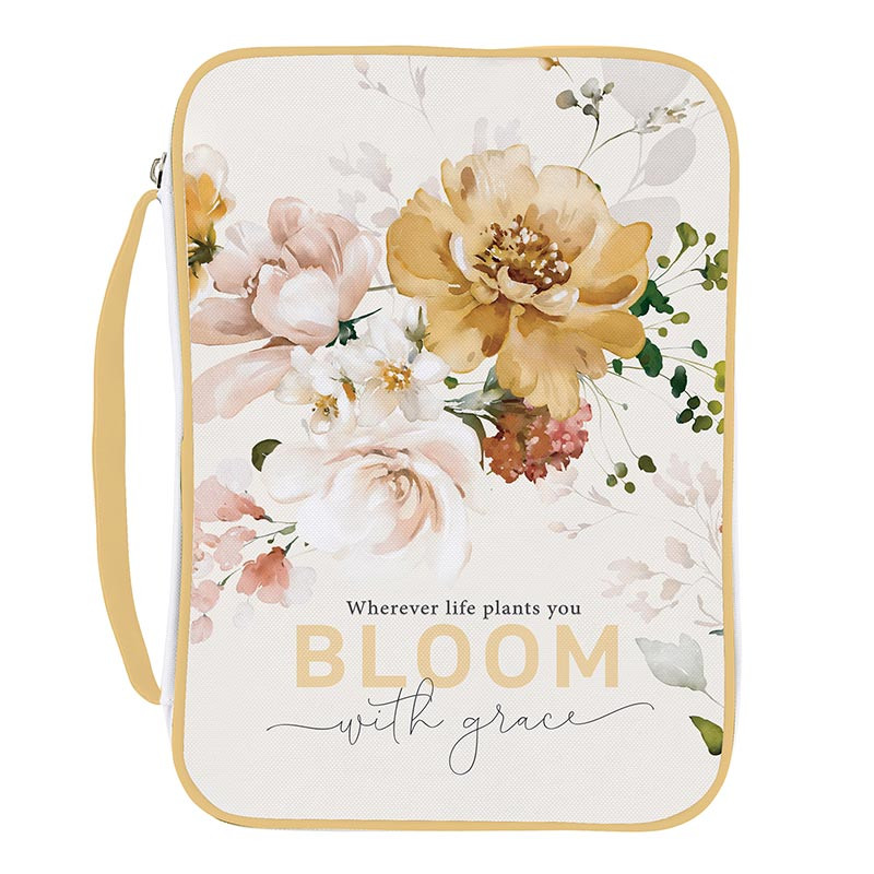 Bible Case Bloom With Grace Polyester 