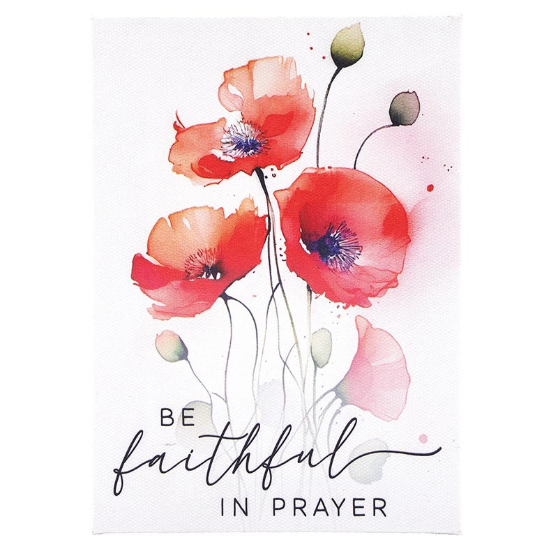 Mini Canvas Be Faithful In Prayer (03/26)