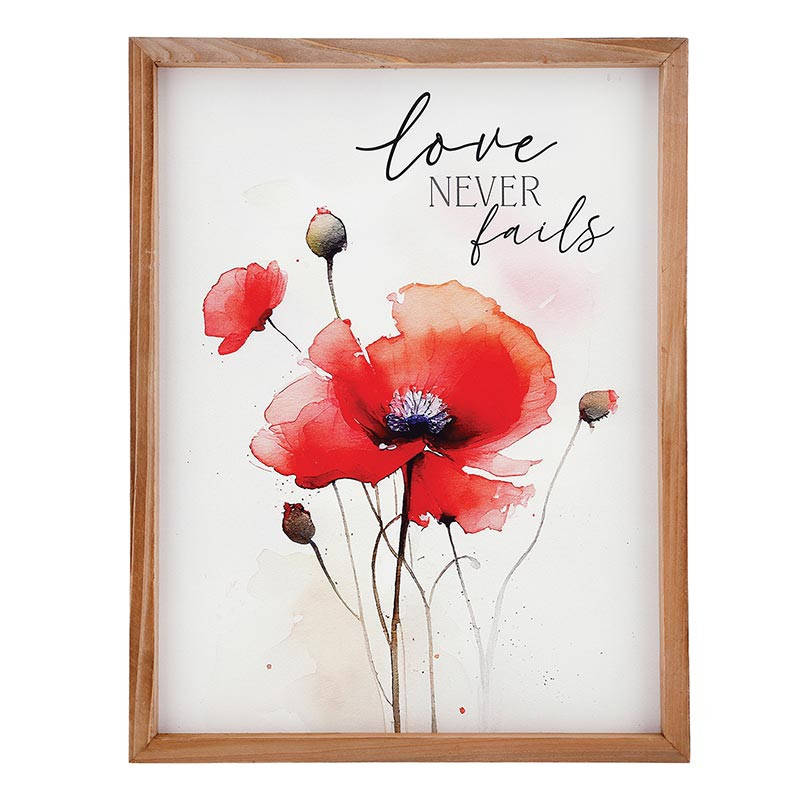 Framed Print Love Never Fails Greatest Love (03/26)