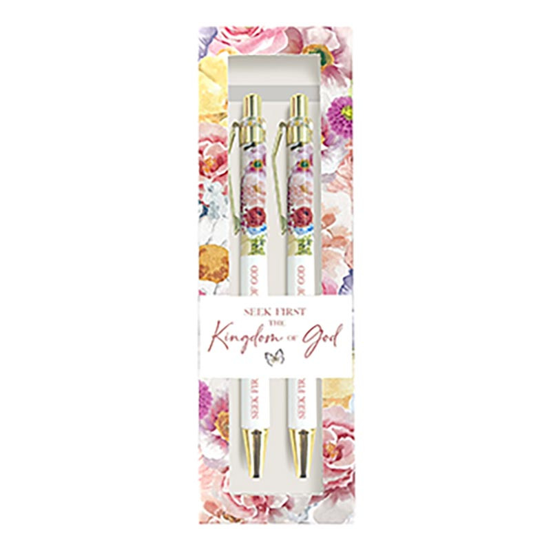 Pen Set Seek First the Kingdom of God 2 Piece (03/26)