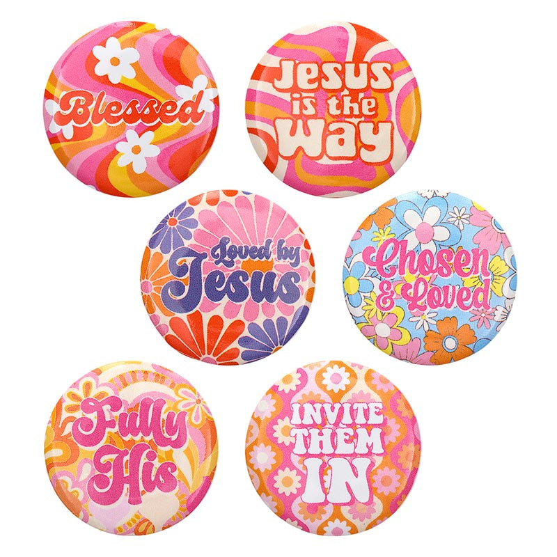 Faith Pin Filled Display 24 Piece Display Tub (03/26)