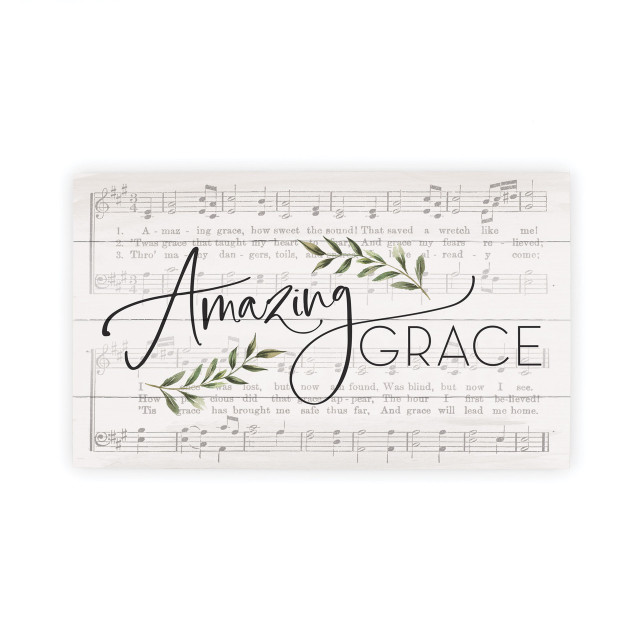 Pallet Sign Amazing Grace Wood (03/26)